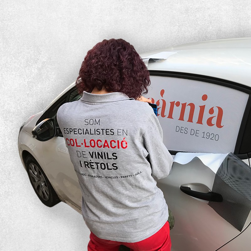 rotulación de furgonetas microperforado