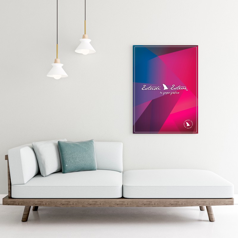 fotocuadro en pvc impresion simulacion